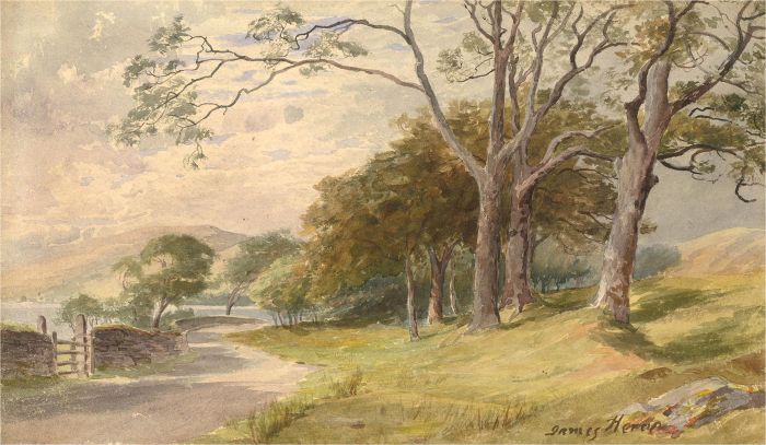 James Heron (fl.1878-1919) - Late 19th Century Watercolour, Loch Lubnaig