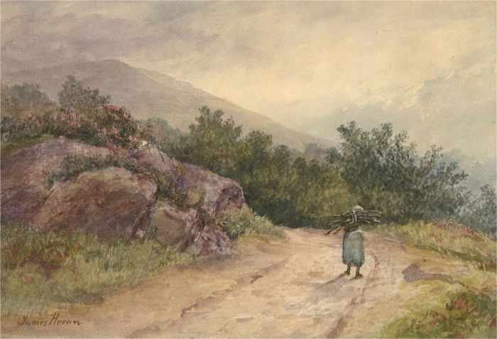 James Heron (fl.1878-1919) - Signed Late 19th Century Watercolour, Glenfuilas