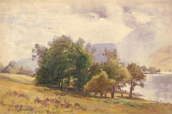 James Heron (fl.1878-1919) - Late 19th Century Watercolour, Loch Ard, Scotland