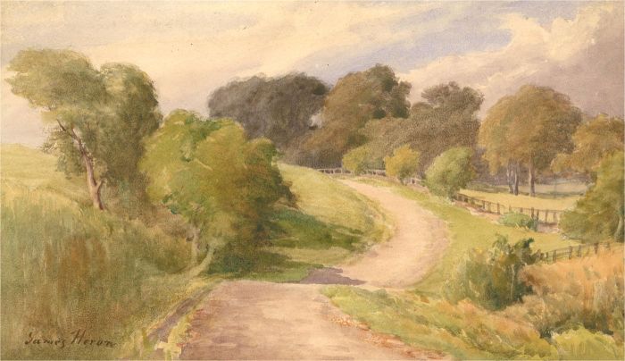 James Heron (fl.1878-1919) - Late 19th Century Watercolour, Ancrum, Scotland