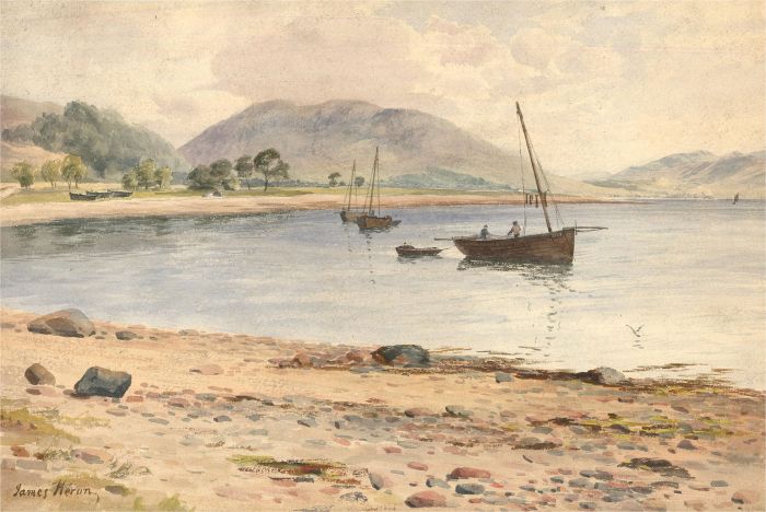 James Heron (fl.1878-1919) - Late 19th Century Watercolour, Loch Fyne, Scotland