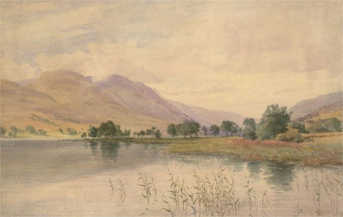 James Heron (fl.1878-1919) - Signed Late 19th Century Watercolour, The Lakes