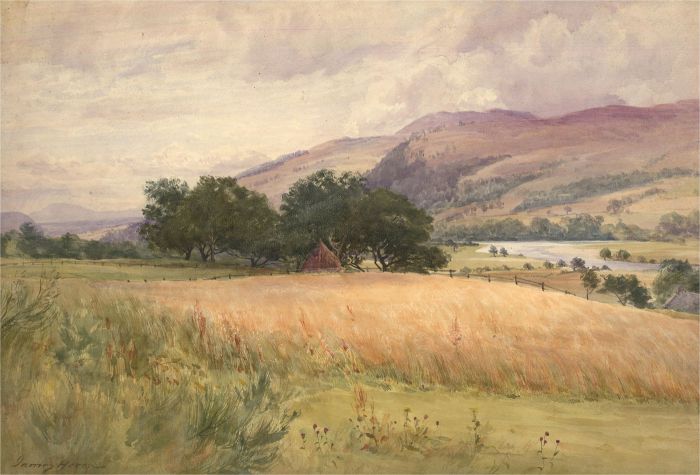 James Heron (fl.1878-1919) - Late 19th Century Watercolour, Ballinluig, Scotland