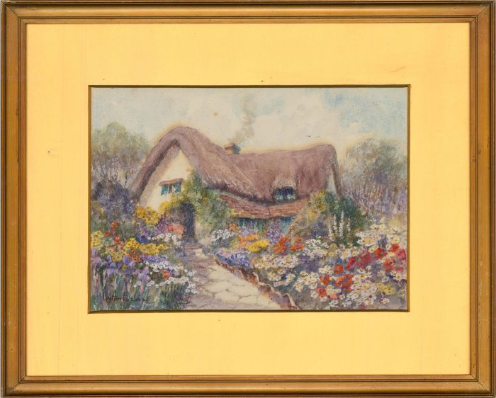 Leyton Forbes (fl.1900-1925) - Early 20th Century Watercolour, Summer Garden