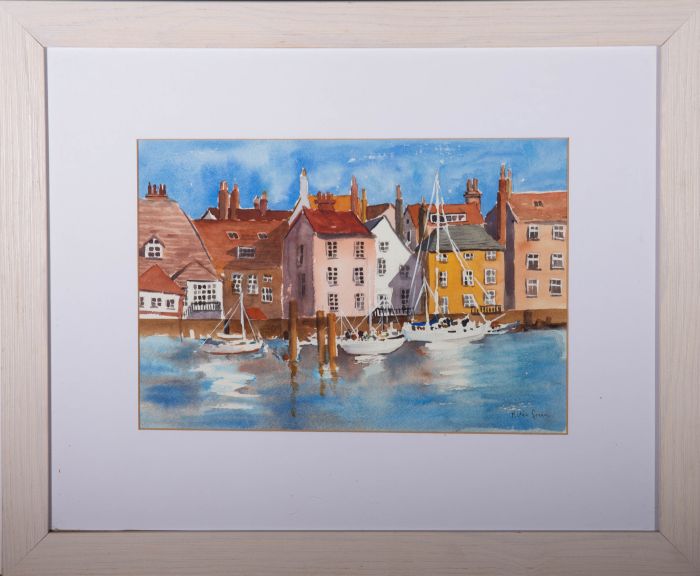 Mitzie Green - Contemporary Watercolour, Whitby Harbour
