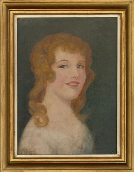G. M. Friezon - Mid 20th Century Oil, Youthful Smile