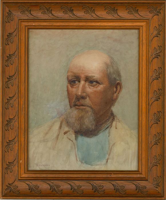 Willie Stephenson (fl.1893-1938) - Early 20th Century Watercolour, Self-Portrait