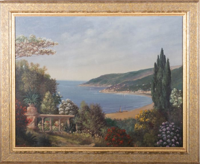 Francesco Boroni - Mid 20th Century Oil, Italian Coastline