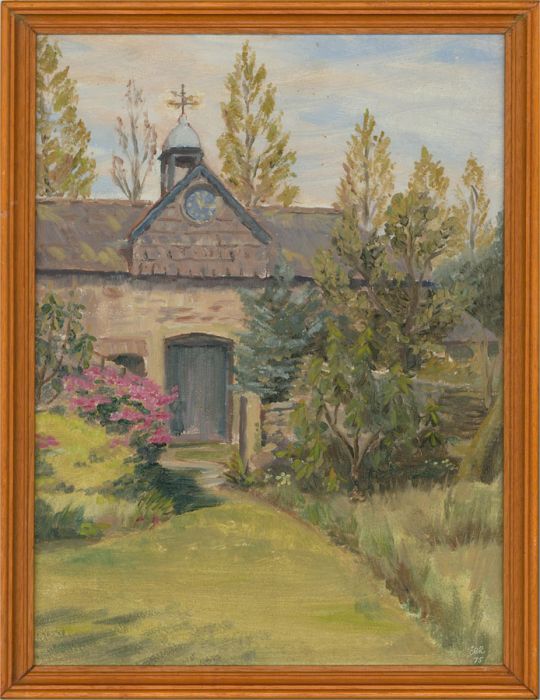 E.B. Rodmell - 1975 Oil, Clock and Weathervane