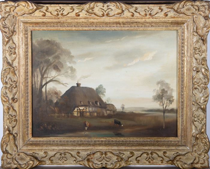Attrib. Philip Hugh Padwick ROI RBA (1876-1958) - Oil, Lonely Cottage