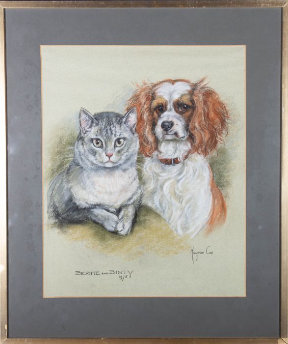 Marjorie Cox (1915-2003) - 1978 Pastel, Bertie And Binty