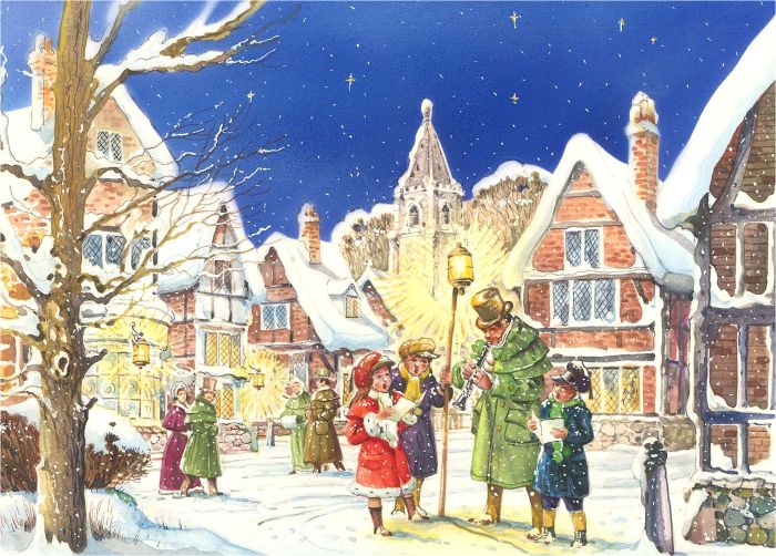 20th Century Gouache - Christmas Carols