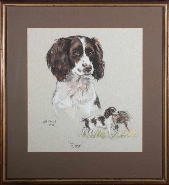 Judith Stowell - 1981 Pastel, Rose
