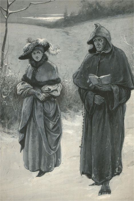 Paul Hardy - Signed Early 20th Century Pen and Ink Drawing, The Travelling Monk
