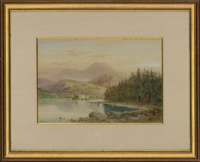 A.C. - Early 20th Century Watercolour, Loch an Eilein