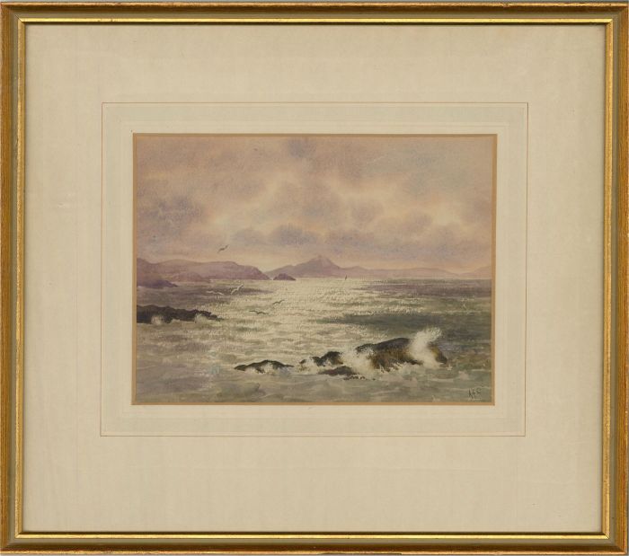 A.F.C. - Early 20th Century Watercolour, Seascape
