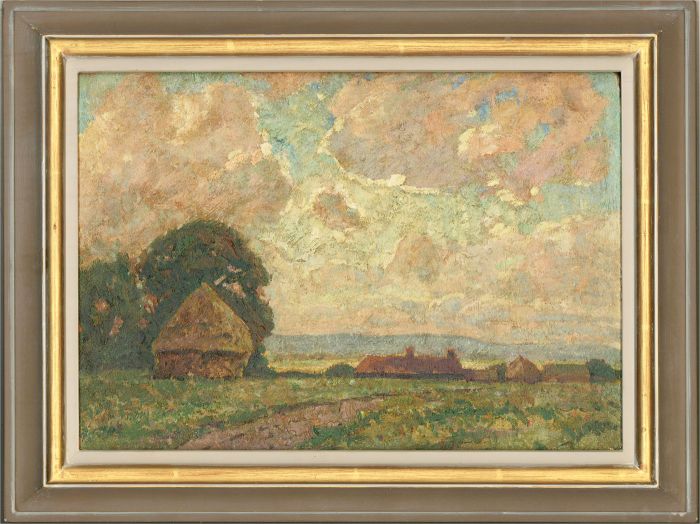Attrib. Henry Samuel Merritt (1884-1963)- Oil, The Homestead