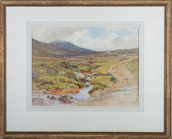 Berenger Benger RCA RBA (1868-1935) - 1905 Watercolour, Yes Tor, Dartmoor