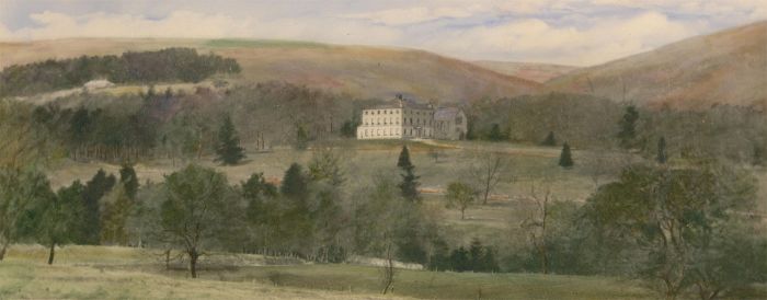 Early 20th Century Watercolour - Biddleston Hall