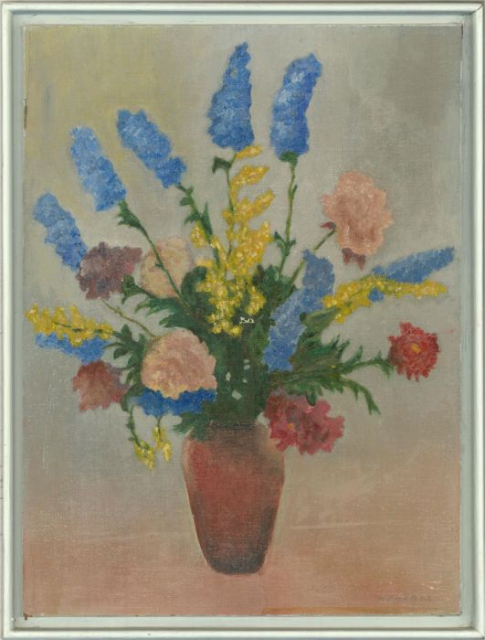 Paul Georg Nehab - 1963 Oil, Blumen