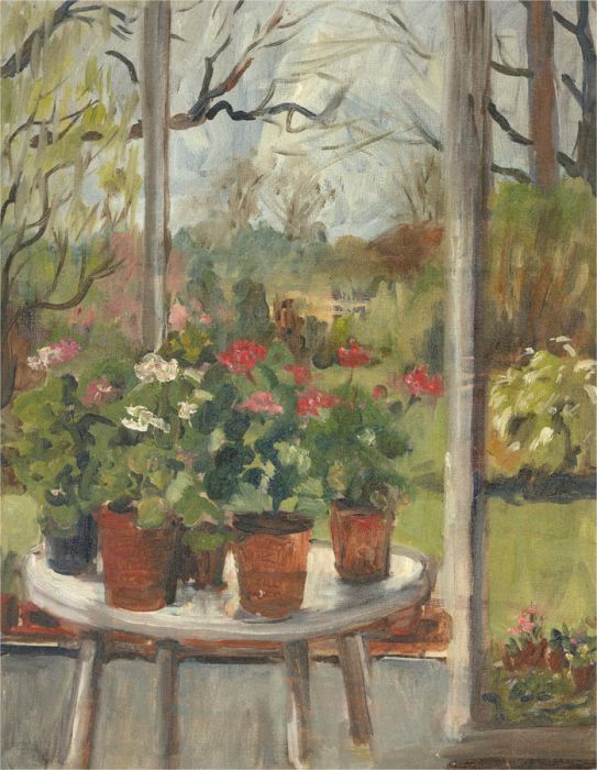 Diana M. Perowne (1934-2020) - 20th Century Oil, My Conservatory