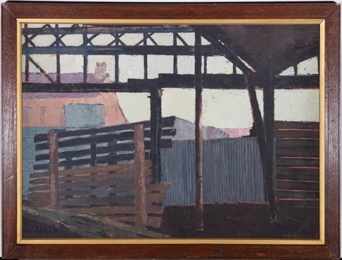  Margaret Graeme Niven (1906-1997) - Mid 20th Century Oil, Outbuildings