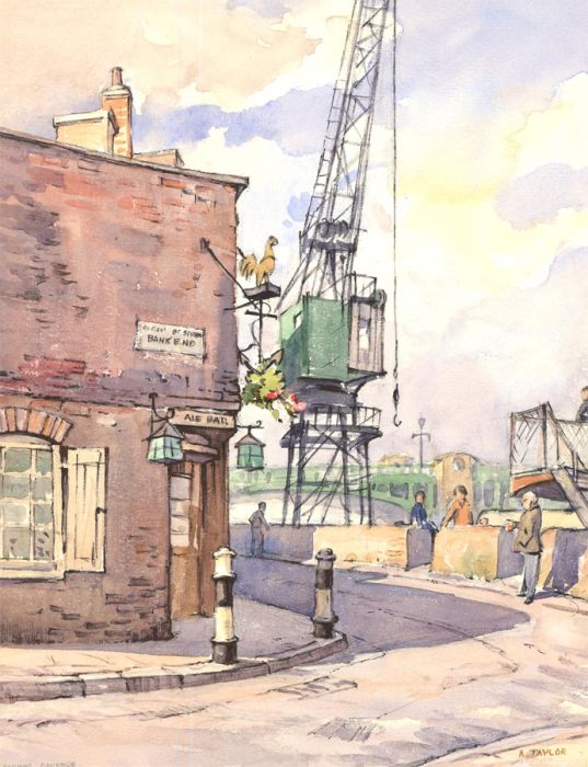 A. Taylor - 20th Century Watercolour, Anchor Bankside