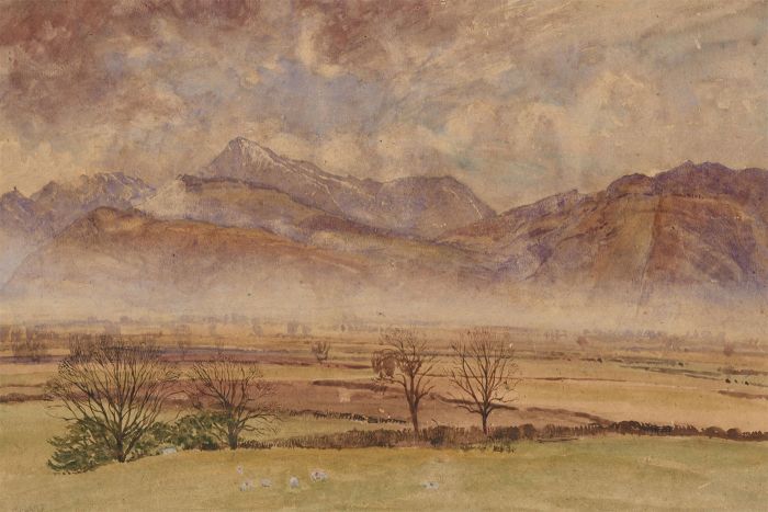 R. W. Inchbold - Early 20th Century Watercolour, Mist Across The Valley