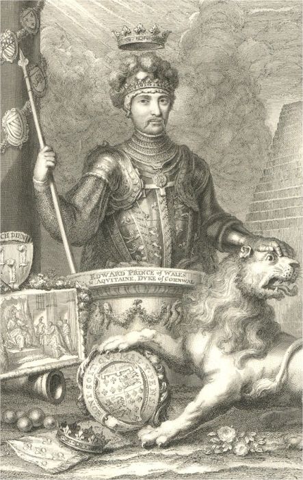 George Vertue - 18th Century Engraving, Edward Prince of Wales