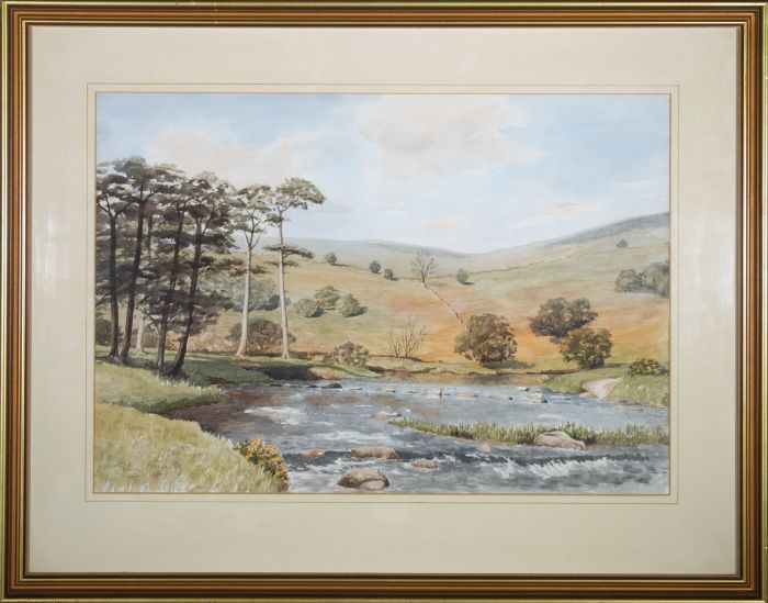 John Price - 1993 Watercolour, West Dart, Sherberton