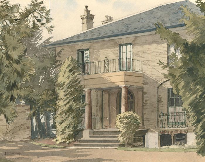 Edward Vulliamy (1876-1962) - Mid 20th Century Watercolour, Croft Lodge