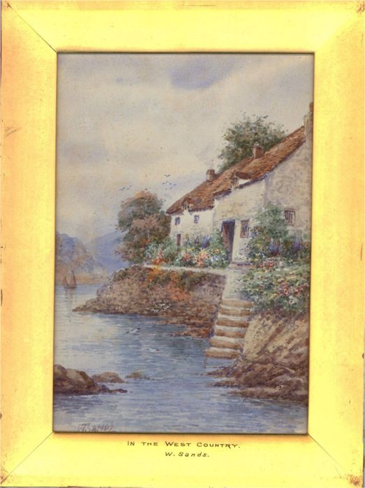 W. Sands  - Late 19th Century Watercolour, In the West Country