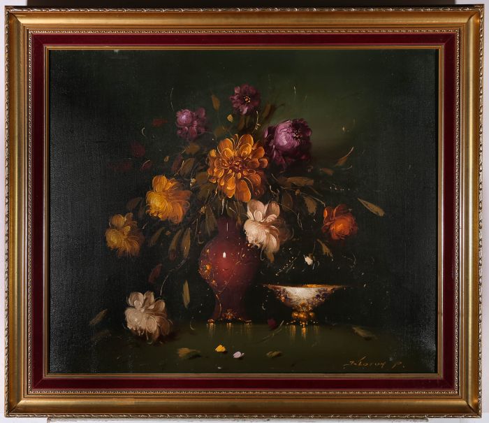 Peter Kloton (1927-1985) - 20th Century Oil, Autumn Chrysanthemums