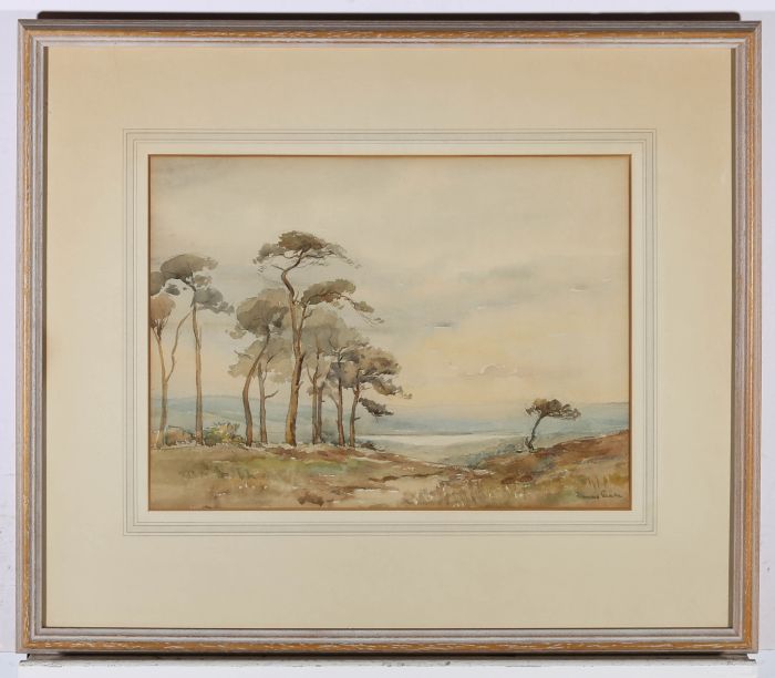 Francis Geake - 1946 Watercolour, Woodbury Common In Spring