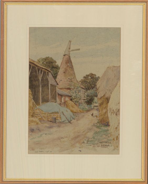 Hubert Williams (1905-1989) - 1946 Watercolour, The Old Oast House