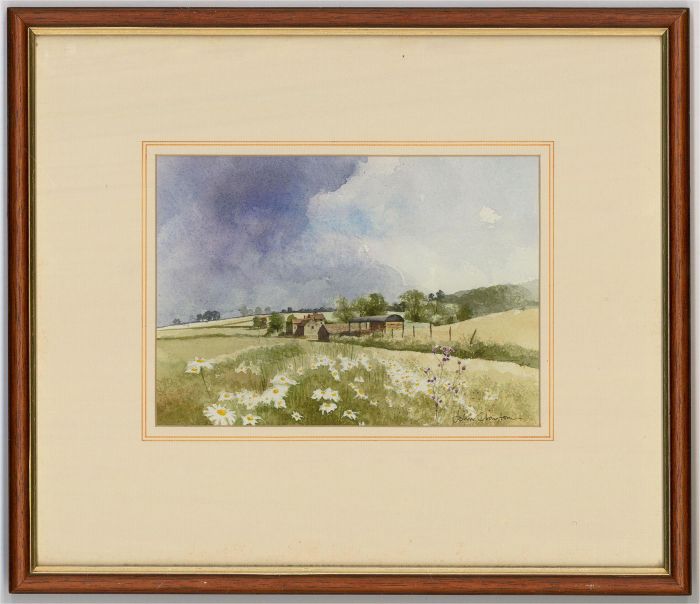 John Clayton - 20th Century Watercolour, Summer In Tissington