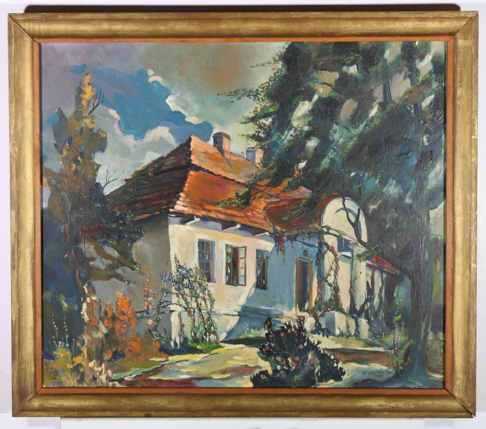Wojciech Sarnecki (1948-2011)  - Polish School 1979 Oil, Summer Cottage