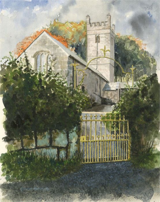 Gordon Metcalfe (b.1935) - 20th Century Watercolour, Into The Churchyard