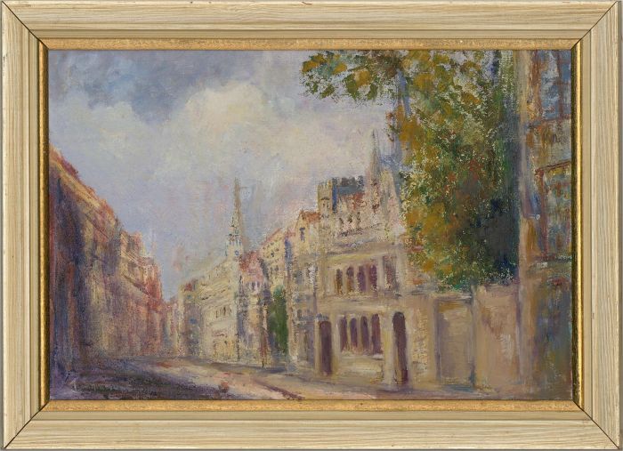 J. Symmons - 20th Century Oil, Street Scene