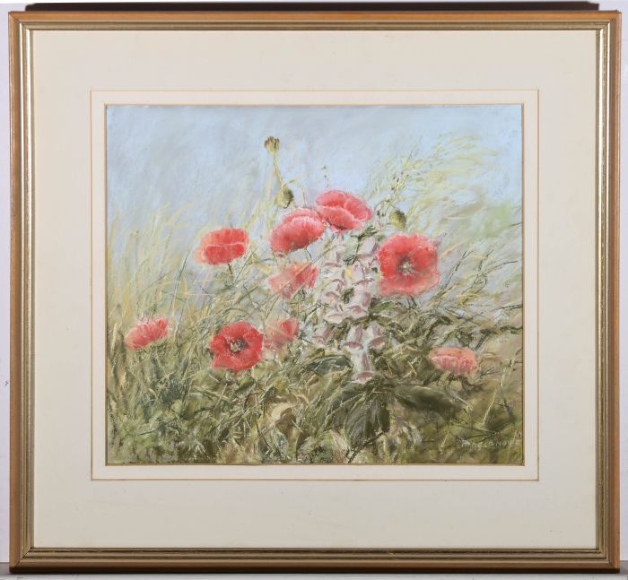 Pamela Moye - 20th Century Pastel, Poppies