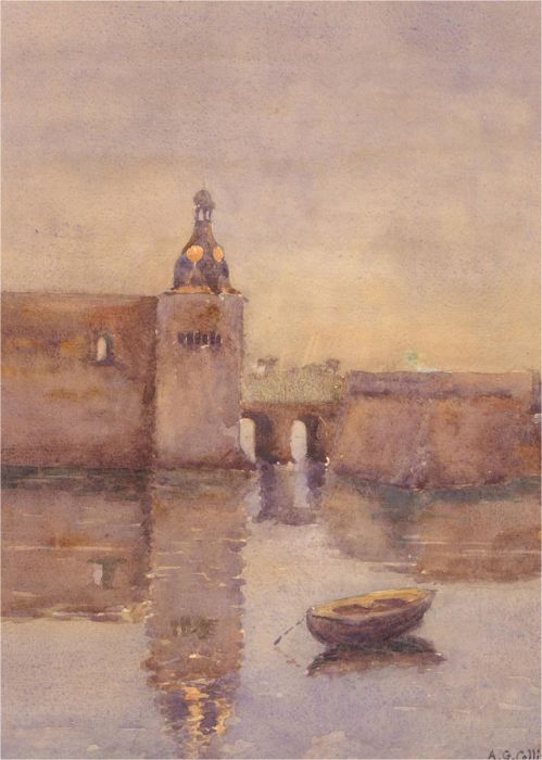 A. G. Collins - Signed Mid 20th Century Watercolour, The Harbour