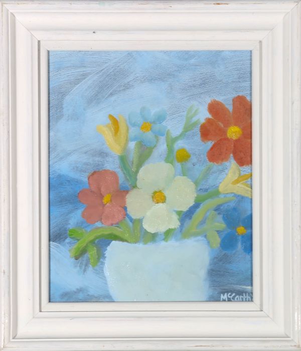 Peter McCarthy - Framed Contemporary Oil, Mixed Flowers
