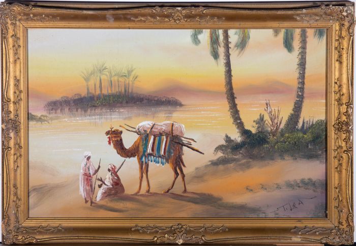 T. Lea  - 20th Century Oil, Desert Scene