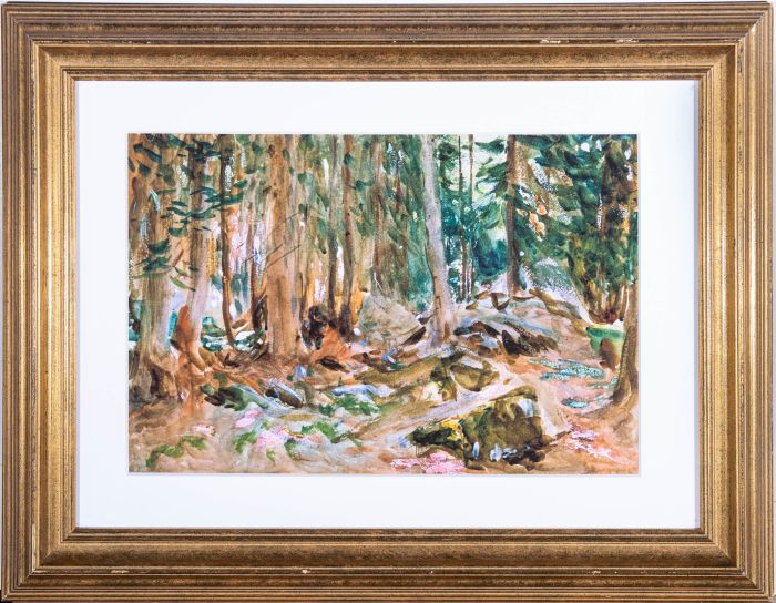 20th Century Watercolour - Forest View