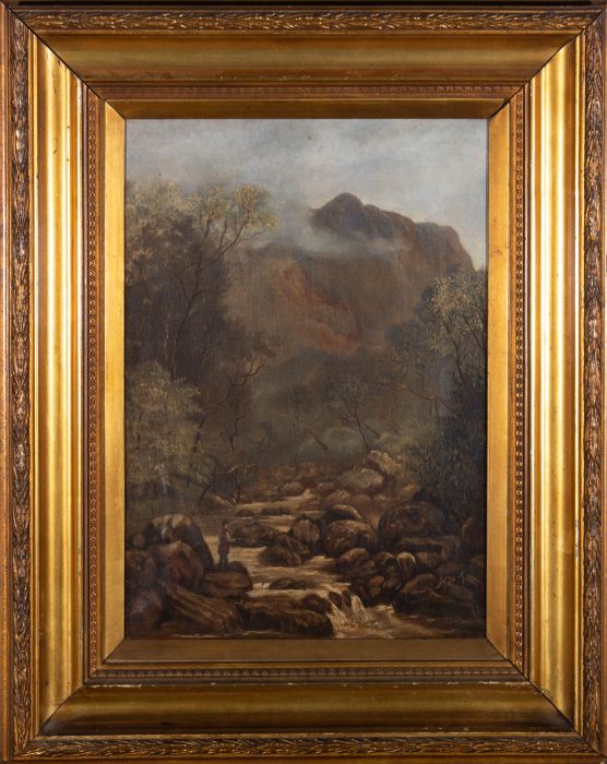 19th Century Oil - The Mountain Stream