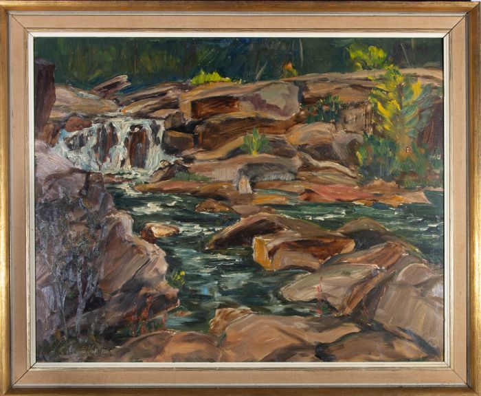 Clifton Wellington Greer (b.1904) - Mid 20thC Oil, Summer On Skootamatta River