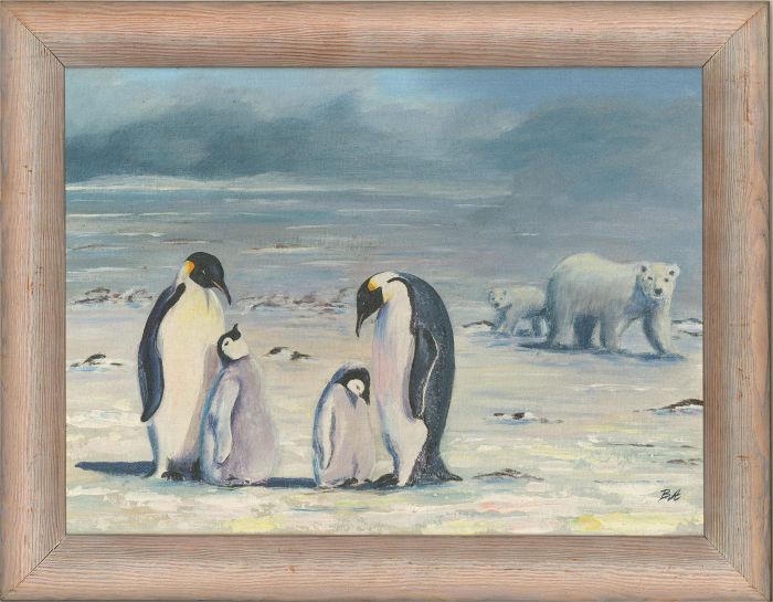 B.A. - Contemporary Oil, Penguins and Polar Bears