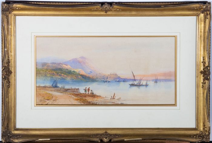 Edwin St. John (1878-1961) - Early 20th Century Oil, Italian Lake Scene