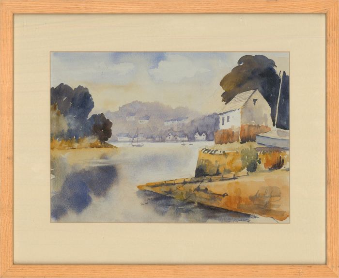John Bailey - 20th Century Watercolour, Cornish Fishing Cove