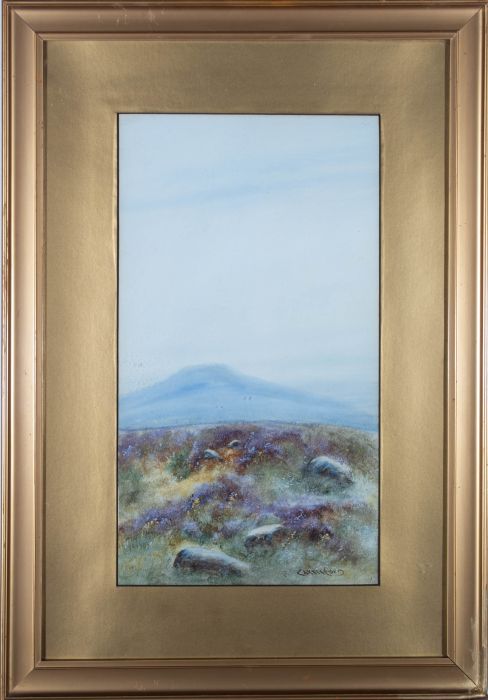 F. Carrisford  - Early 20th Century Watercolour, Moorland View